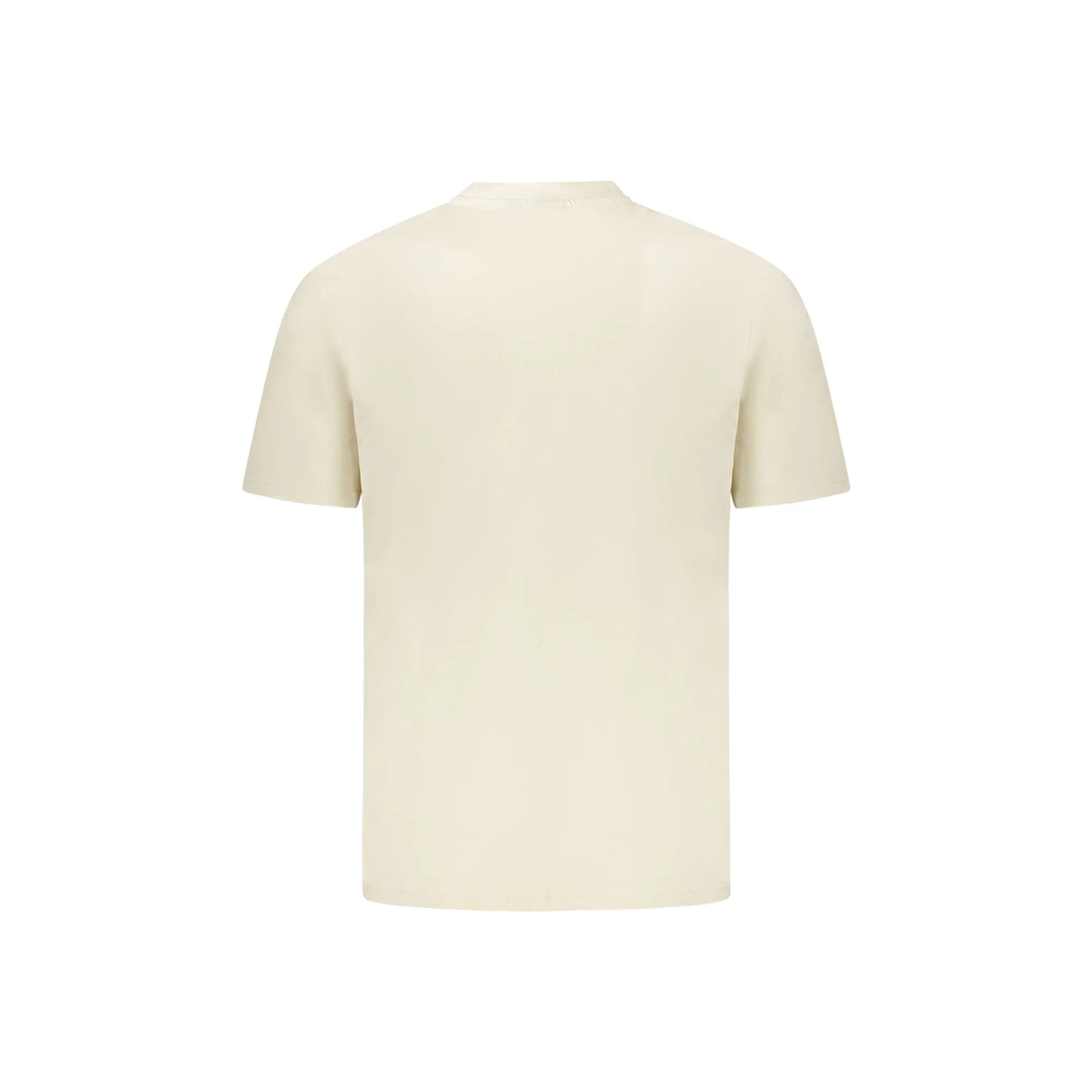 Napapijri T-Shirt Uomo Beige Maniche Corte Girocollo Stampa Logo - vista 2