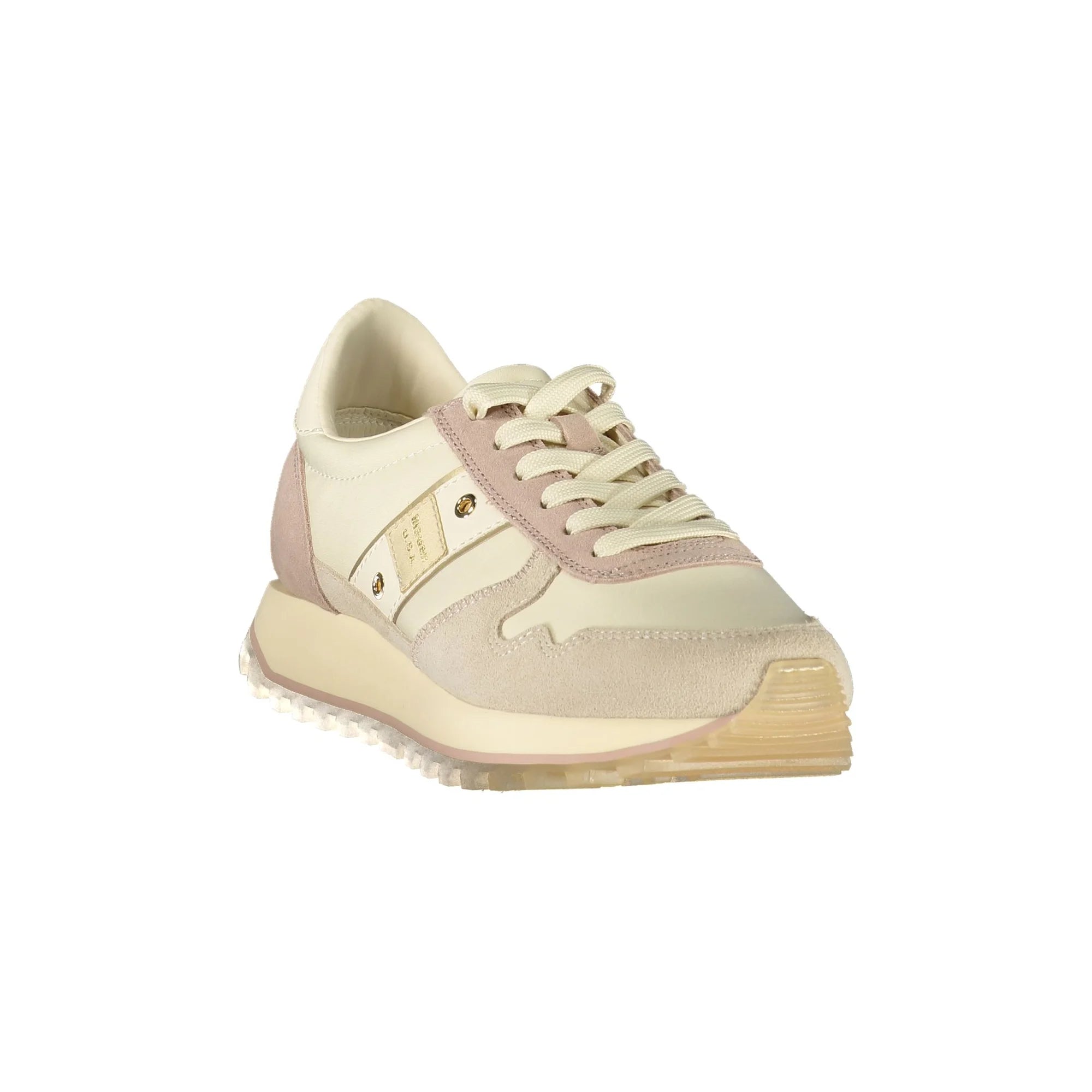 Blauer Sneakers donna beige