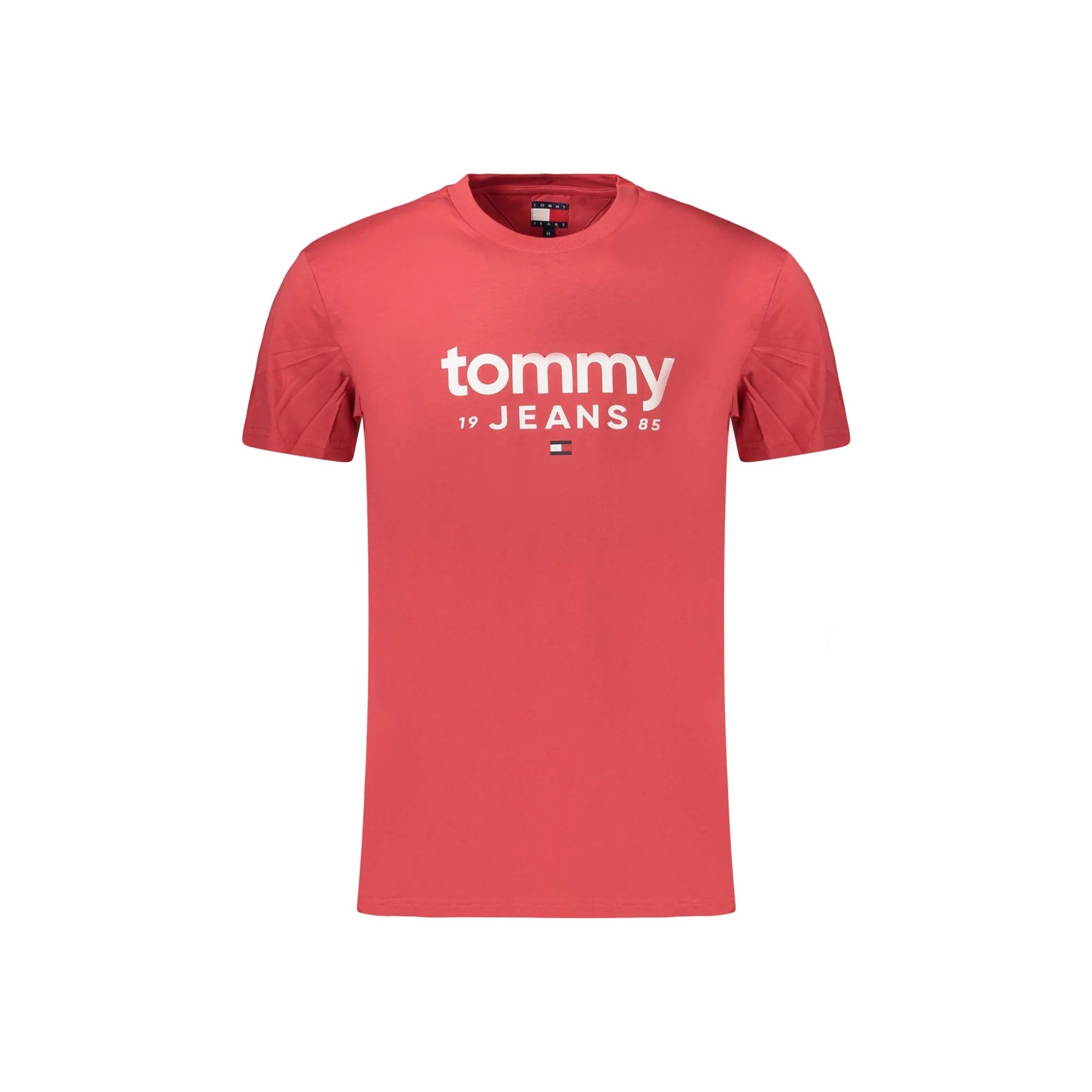 TOMMY HILFIGER T-SHIRT MANICHE CORTE UOMO ROSSO