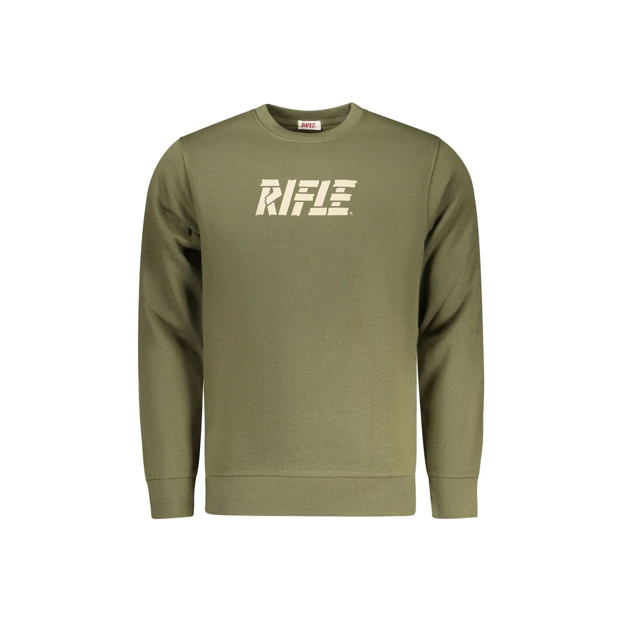 RIFLE FELPA SENZA ZIP UOMO VERDE