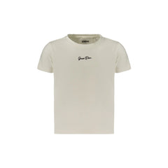 Guess Jeans T-Shirt Maniche Corte Unisex Bianca Ricamo