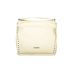 Cafenoir Borsa a Spalla Donna Beige Chiusura con Zip