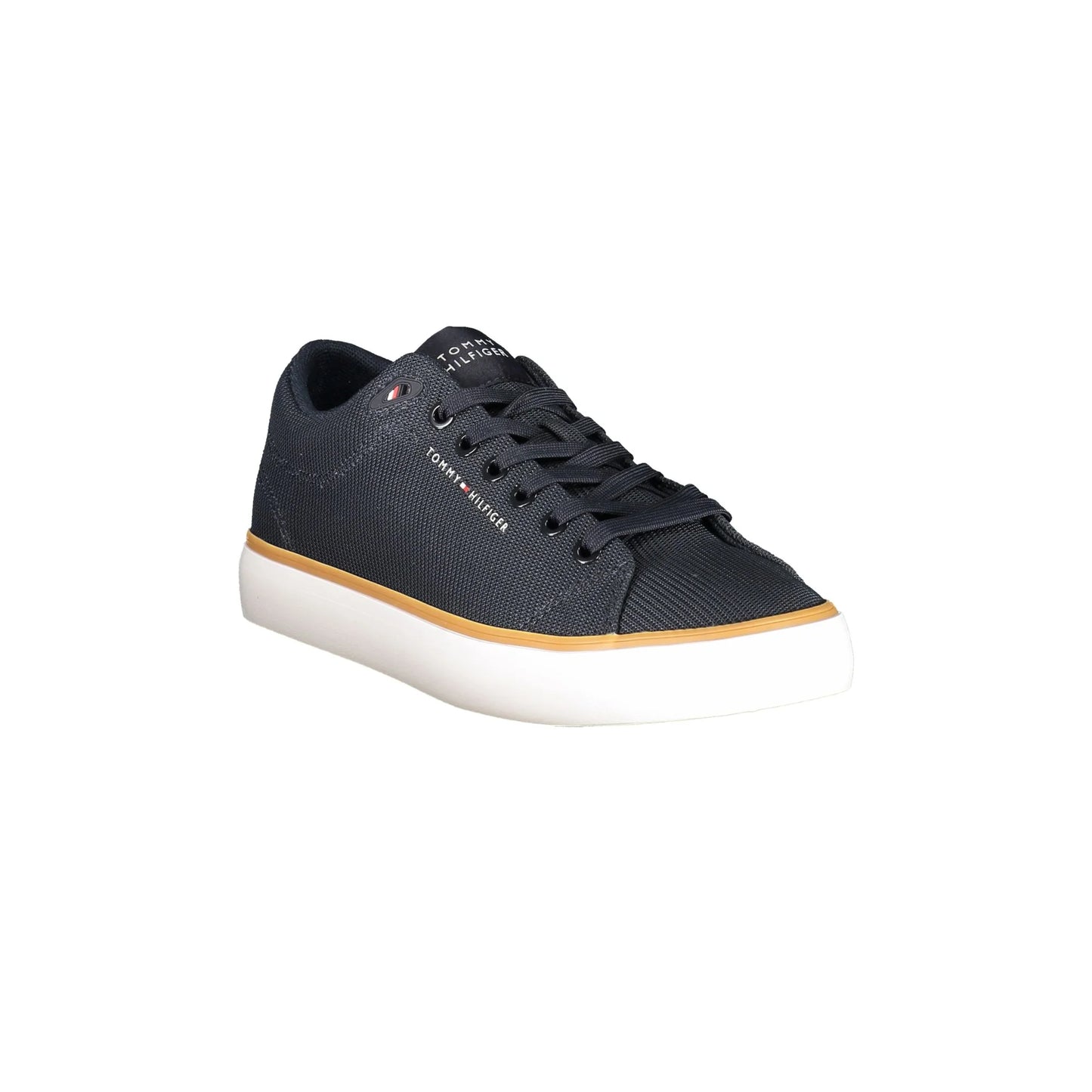 TOMMY HILFIGER Sneakers Uomo Blu con Lacci e Dettagli a Contrasto - vista 2