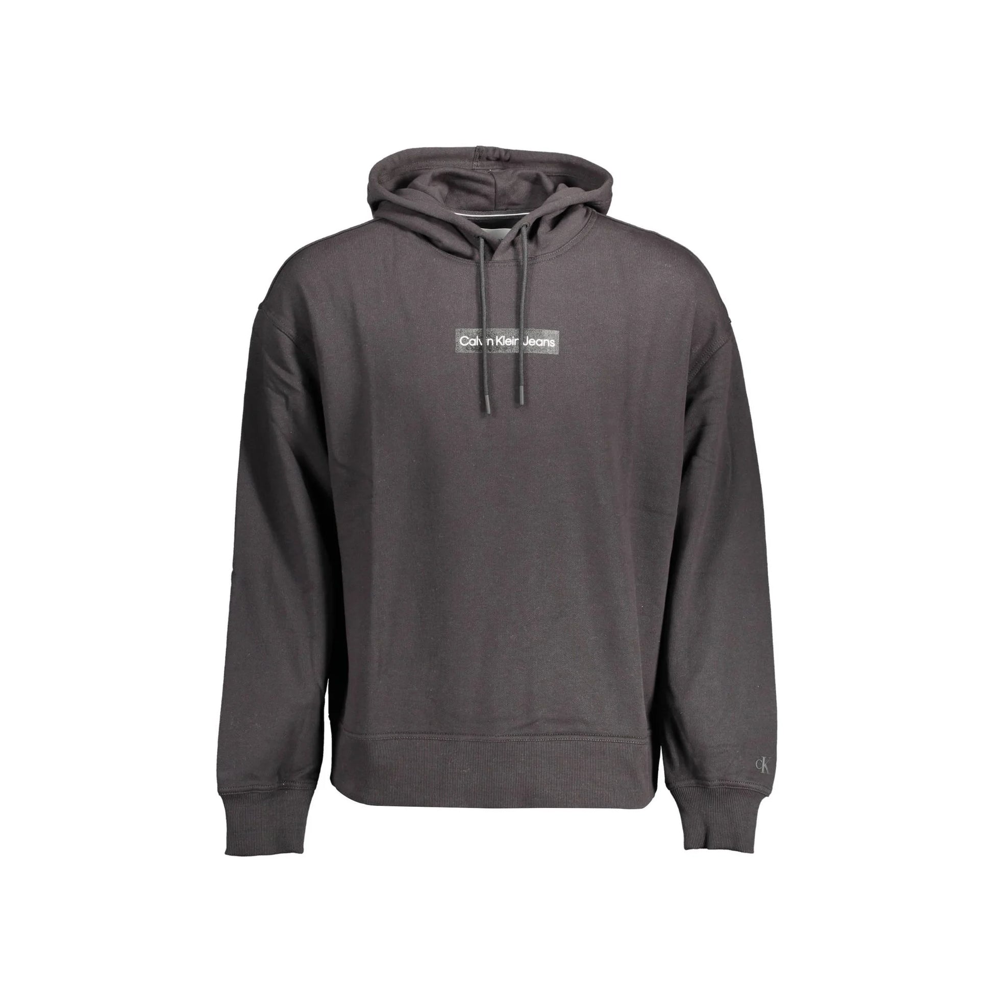 Calvin Klein Felpa Maniche Lunghe Uomo Nera Stampa Logo Felpe Nero - foto prodotto