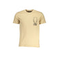 Cavalli Class T-Shirt Maniche Corte Uomo Beige Stampa Logo - foto prodotto