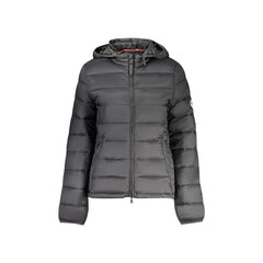North Sails Giubbotto Donna Nero con Cappuccio Water Resistant Logo