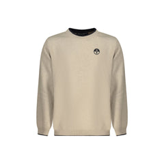 North Sails Maglione Bambino Beige Girocollo Lana Cachemire Logo