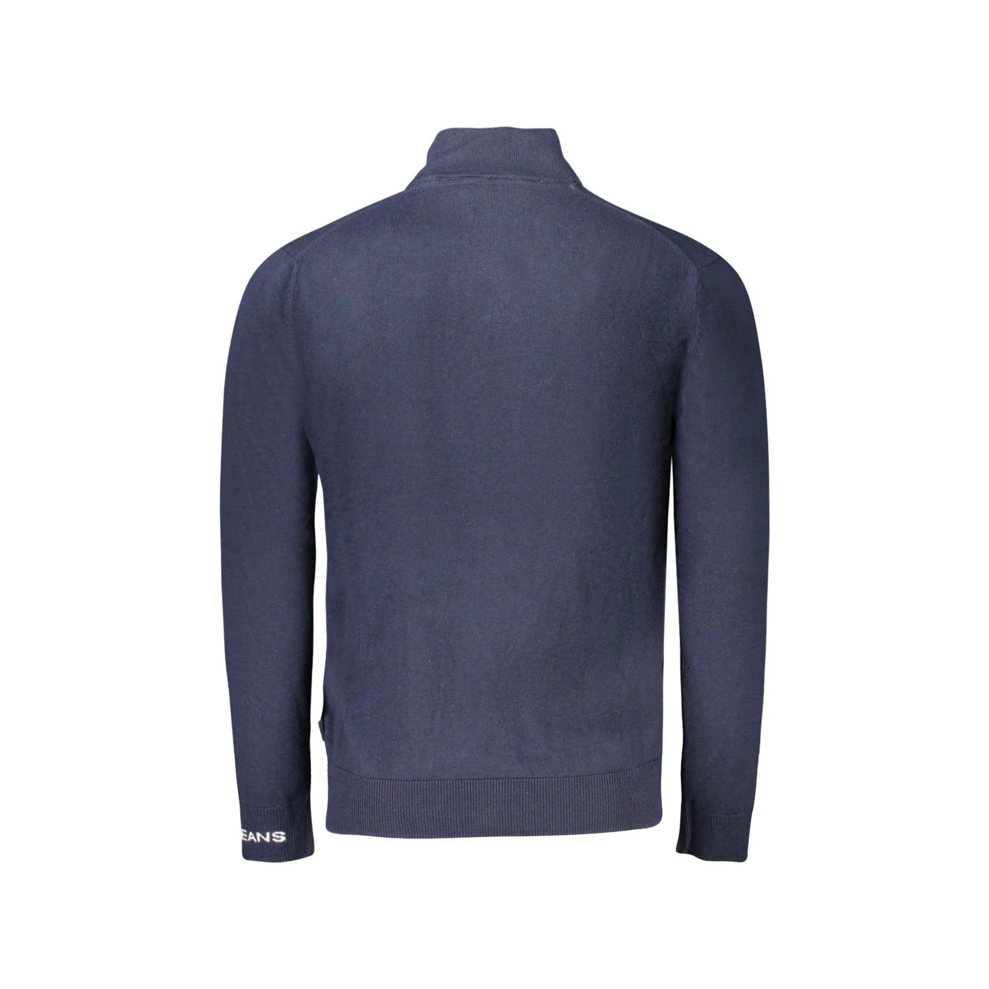 Pepe Jeans Maglia Uomo Blu Mezza Zip Maniche Lunghe Logo Maglie - vista 2