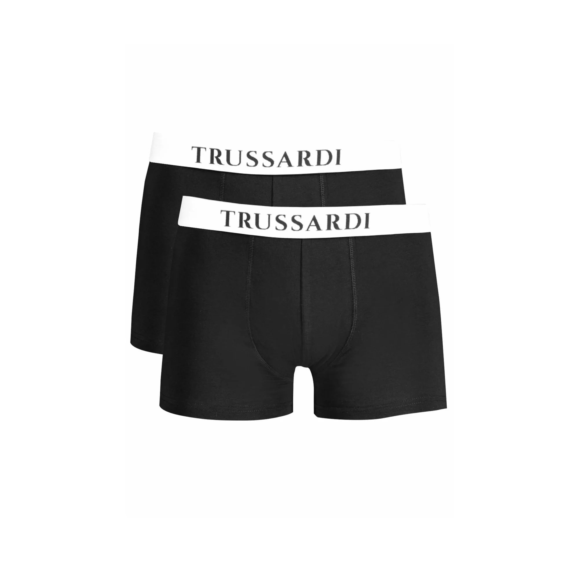 Trussardi Boxer Uomo Nero Stampa Logo Intimo - foto prodotto