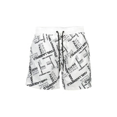 Karl Lagerfeld Beachwear Moška Kopalna Obleka Bela Logotip
