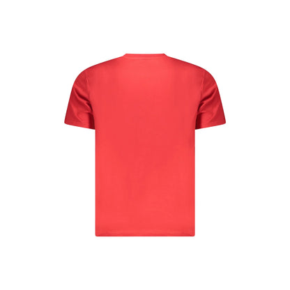North Sails T-Shirt Maniche Corte Uomo Rossa Stampa Logo rosso - vista 2
