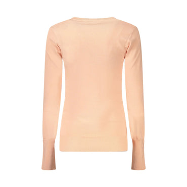 Guess Jeans Maglia Donna Rosa Applicazione Strass Maglie - vista 2