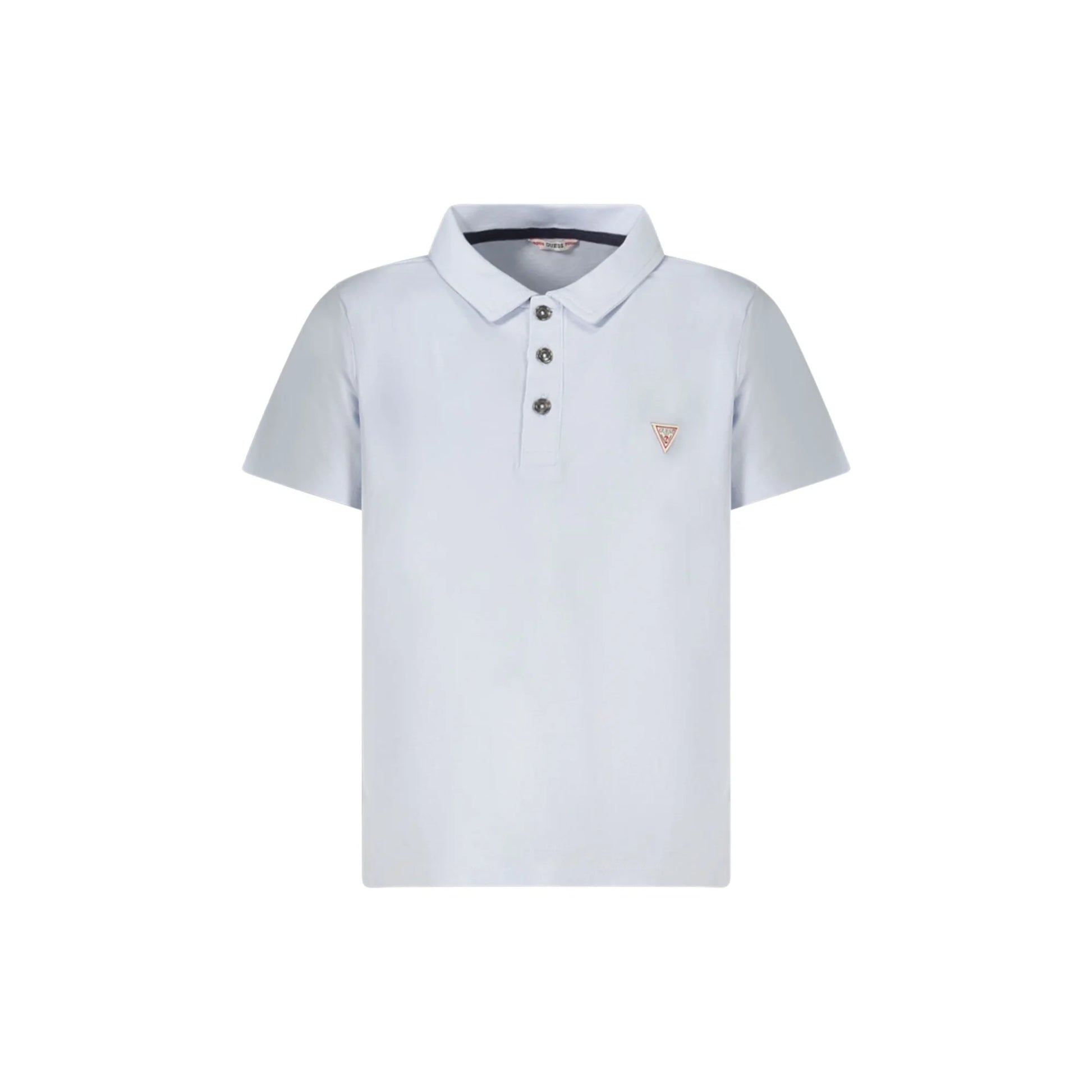 Guess Jeans Polo Maniche Corte Bambino Azzurra Logo Azzurro - foto prodotto