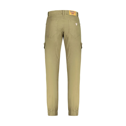 Guess Jeans Pantaloni Uomo Verde Slim Fit con Logo - vista 2