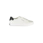 CALVIN KLEIN Scarpe Sneakers Donna Bianche con Lacci e Logo Bianco - foto prodotto