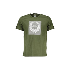 Gian Marco Venturi T-Shirt Maniche Corte Uomo Verde Stampa