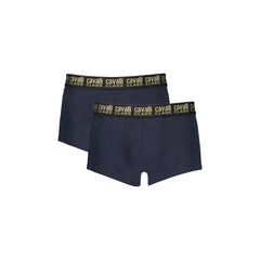 Cavalli Class Boxer Uomo Blu Bi-Pack con Elastico Logo