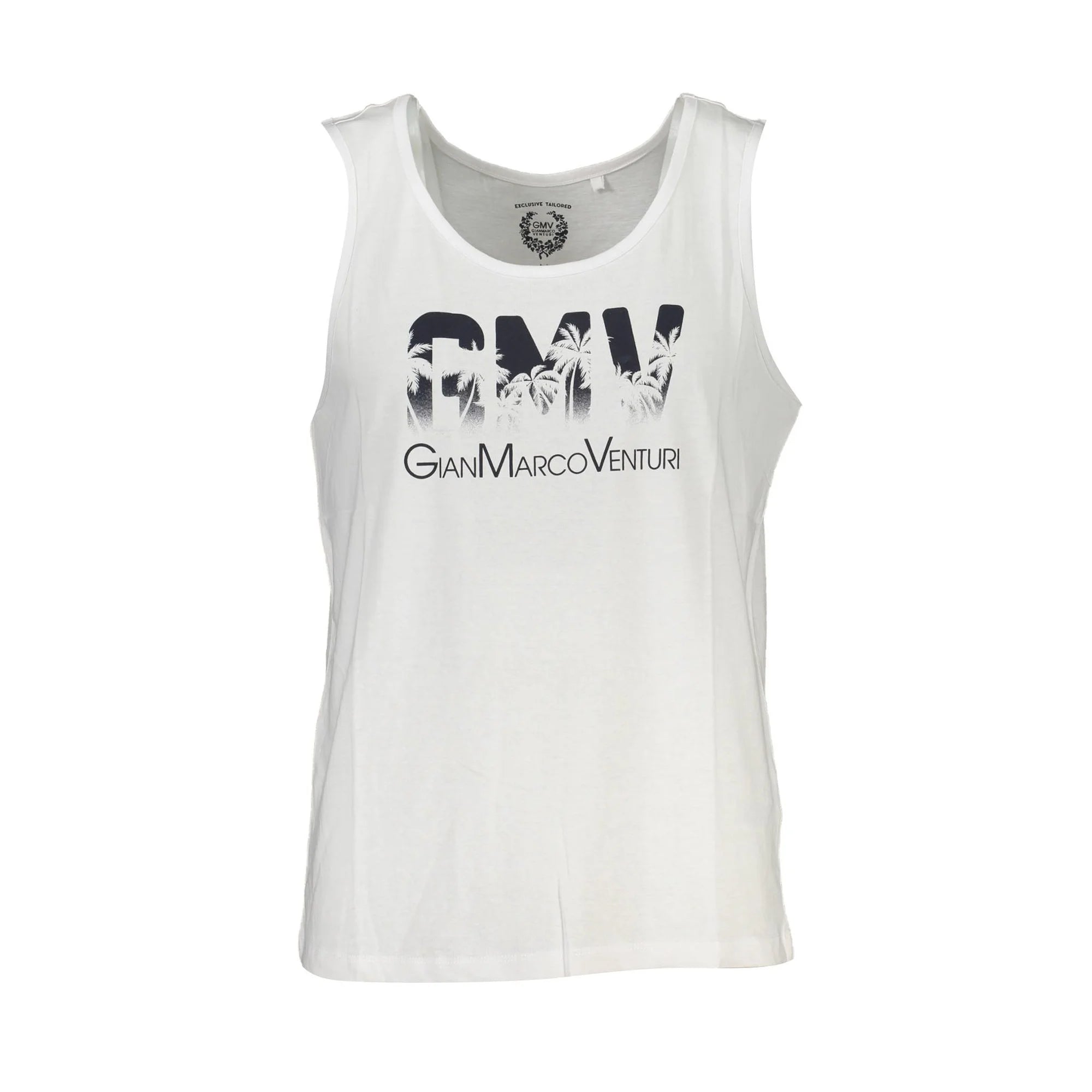 Gian Marco Venturi Canotta Uomo Bianca Stampa Logo Camicie Bianco - foto prodotto