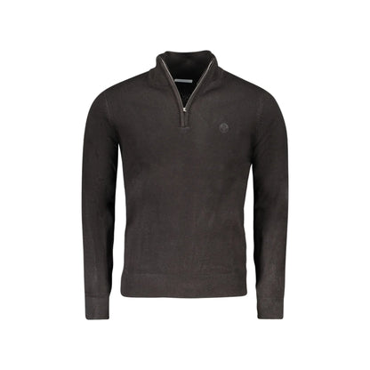 North Sails Maglia Uomo Nera Mezza Zip in Maglia Morbida Maglie Nero - foto prodotto