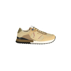 Gas Sneakers Men Beige Logo Print