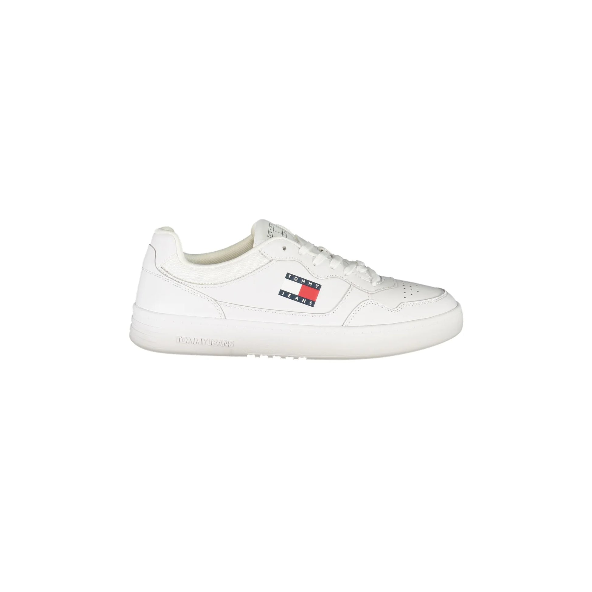 TOMMY HILFIGER Scarpe Sneakers Uomo Bianche con Plantare Removibile e Logo Bianco - foto prodotto