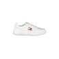 TOMMY HILFIGER Scarpe Sneakers Uomo Bianche con Plantare Removibile e Logo Bianco - foto prodotto