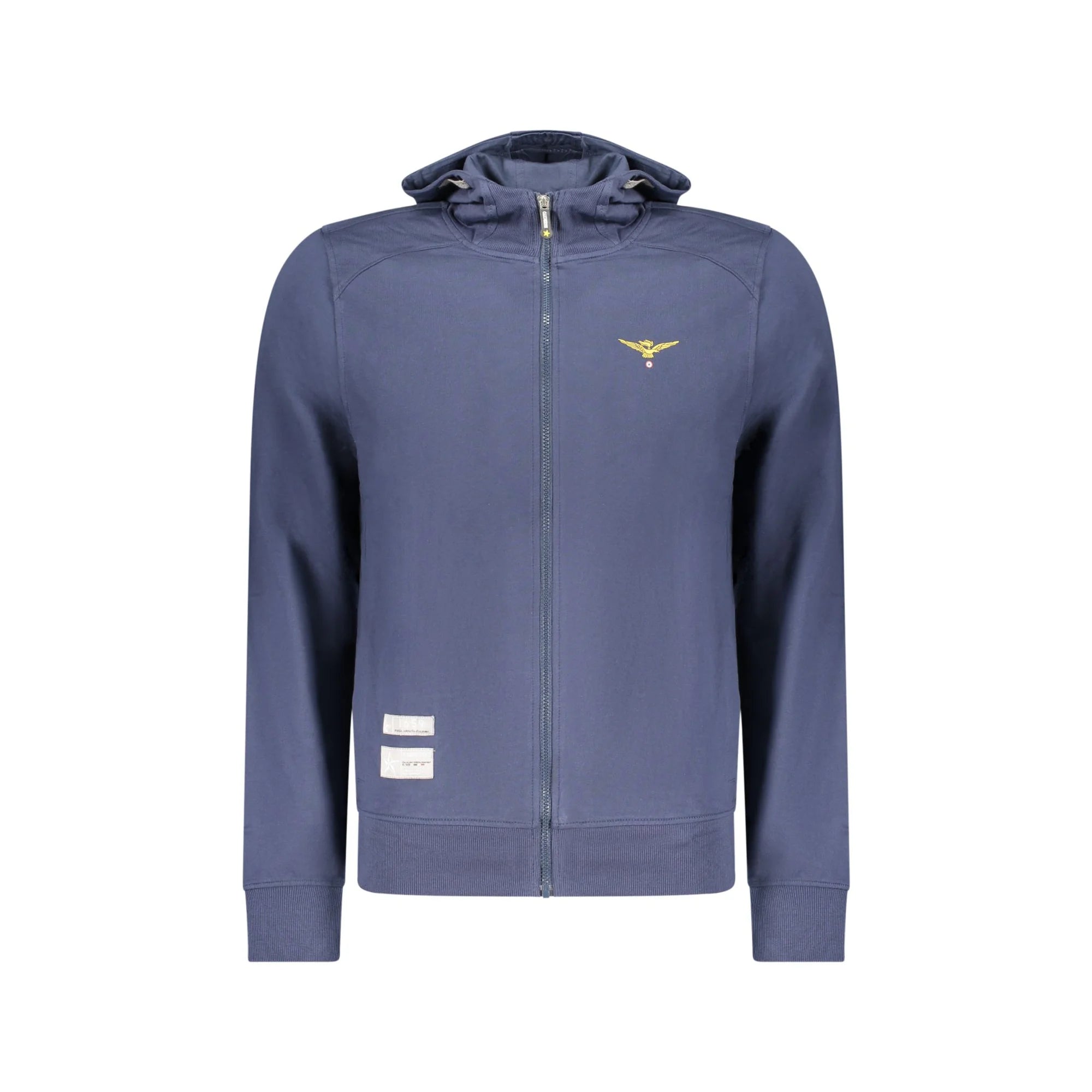 ACCADEMIA MILITARE FELPA CON ZIP UOMO BLU