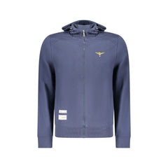Accademia Militare Sweatshirt Lange Ärmel Herren Blau Reißverschluss