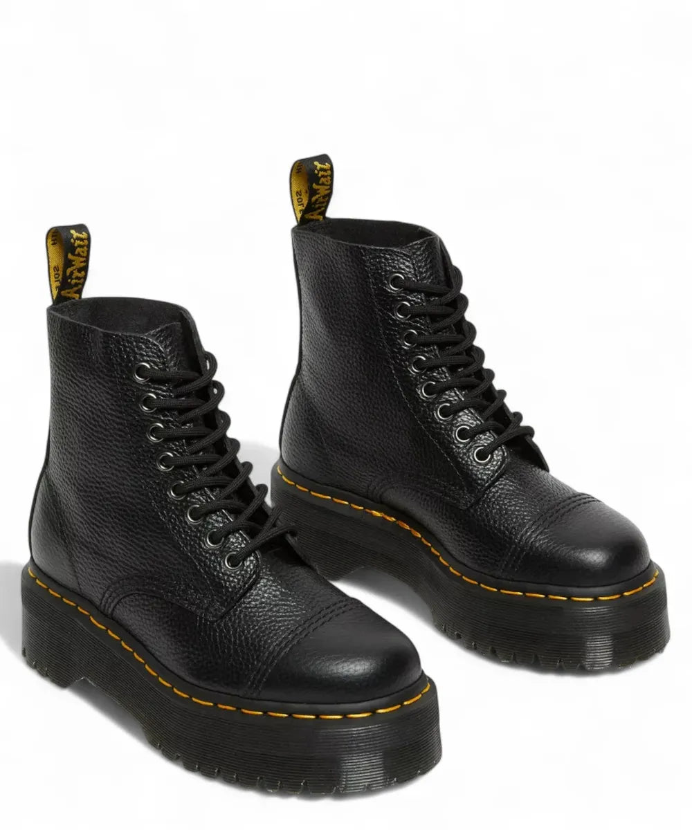 DR. MARTENS Stivaletti Donna Neri Sinclair Milled Nappa