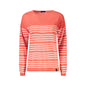 North Sails Maglia Donna Rossa Righe Maniche Lunghe Logo Maglie Rosso - foto prodotto