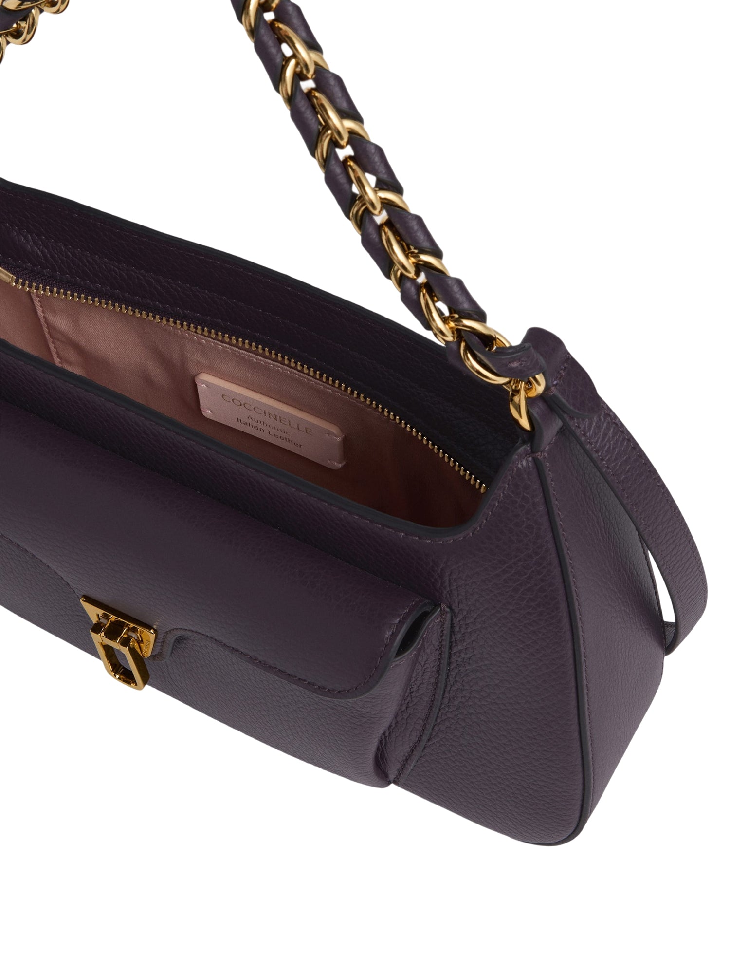 COCCINELLE Borsa Donna a Spalla Viola, In Vera Pelle, Beat Generation Borse - vista 6