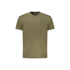 Tommy Hilfiger Camiseta de Manga Corta Hombre Verde Estampado Logo
