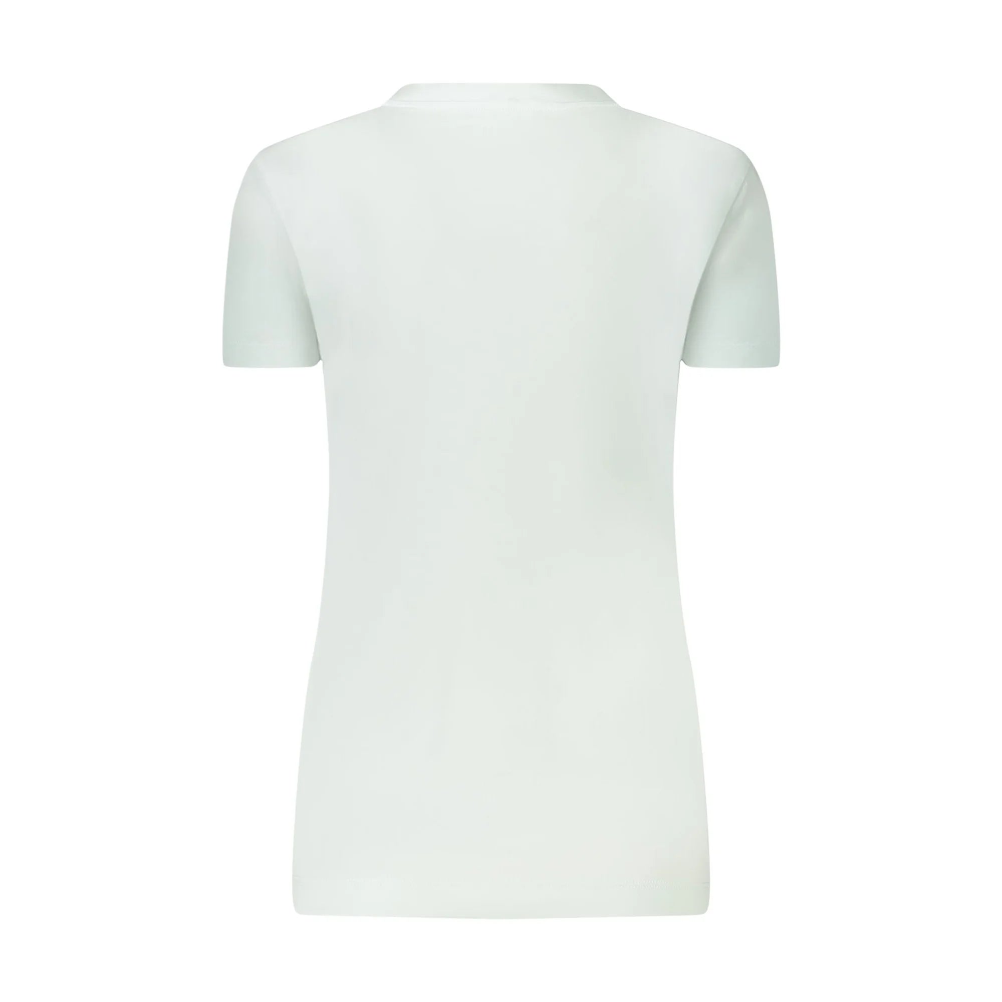 GUESS JEANS T-SHIRT MANICHE CORTE DONNA AZZURRO