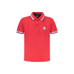 North Sails Polo Maniche Corte Bambino Rossa Logo