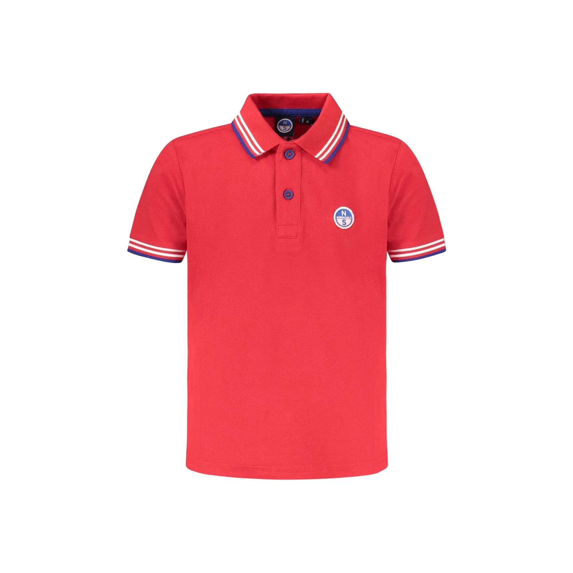 North Sails Polo Maniche Corte Bambino Rossa Logo Rosso - foto prodotto