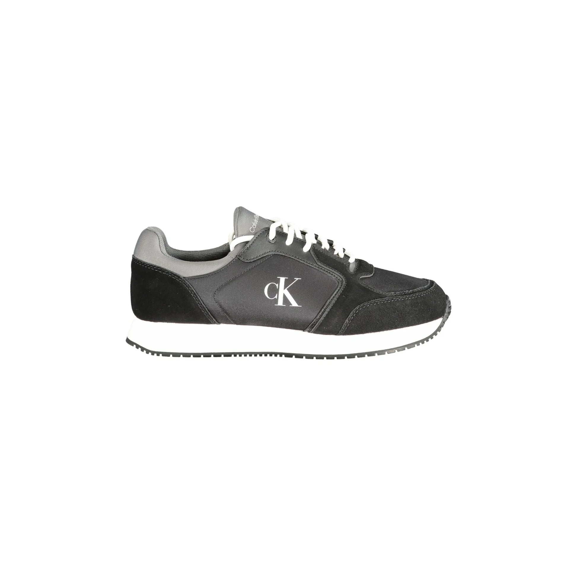 CALVIN KLEIN Sneakers Uomo Nere con Dettagli Grigi e Bianchi Nero - foto prodotto