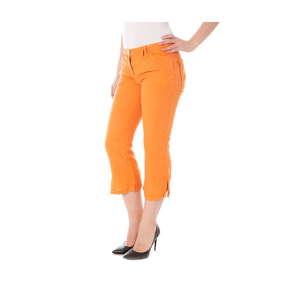 Napapijri Pantaloni Donna Arancione Logo - vista 3