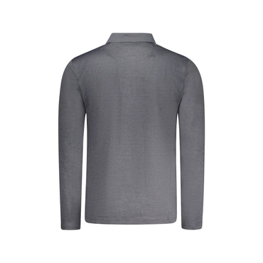 Guess Jeans Polo Maniche Lunghe Uomo Nera Logo nero - vista 2
