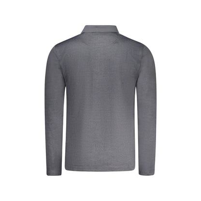 Guess Jeans Polo Maniche Lunghe Uomo Nera Logo nero - vista 2