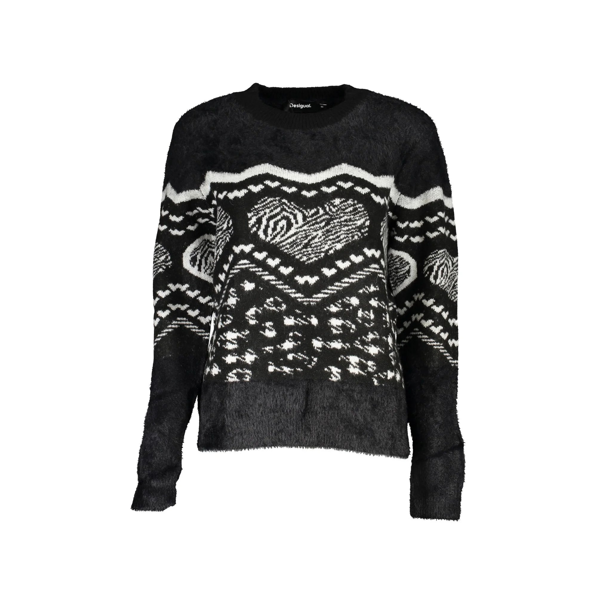 DESIGUAL MAGLIONE DONNA NERO
