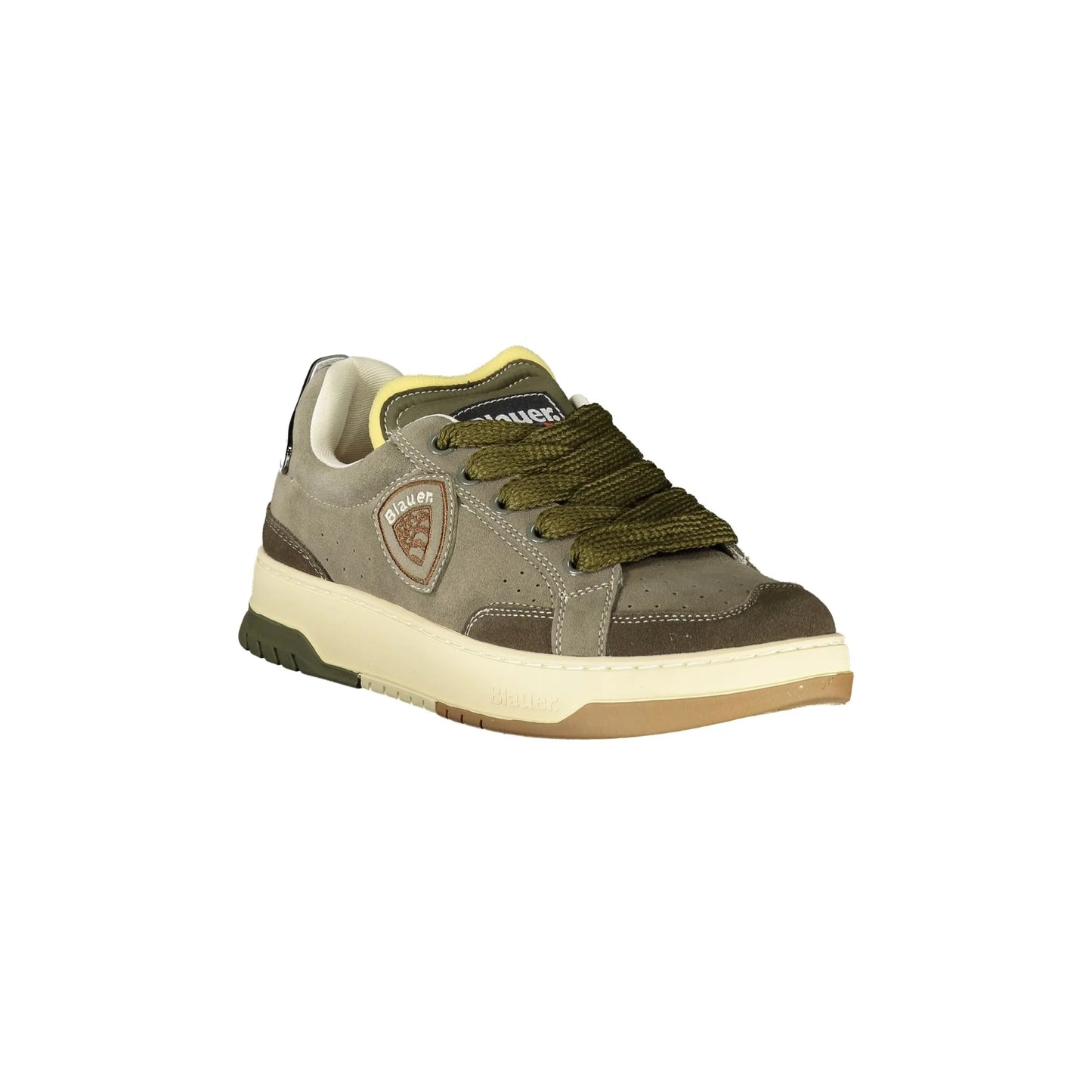 BLAUER Sneakers Uomo Verdi con Lacci e Dettagli a Contrasto - vista 2