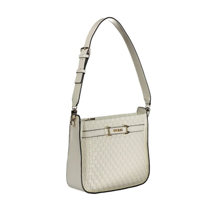 GUESS JEANS Borsa Donna MAJKA Bianca con Manico Regolabile Borse bianco - vista 3