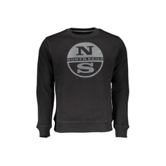 North Sails Sweatshirt Herren Schwarz Rundhals mit Druck