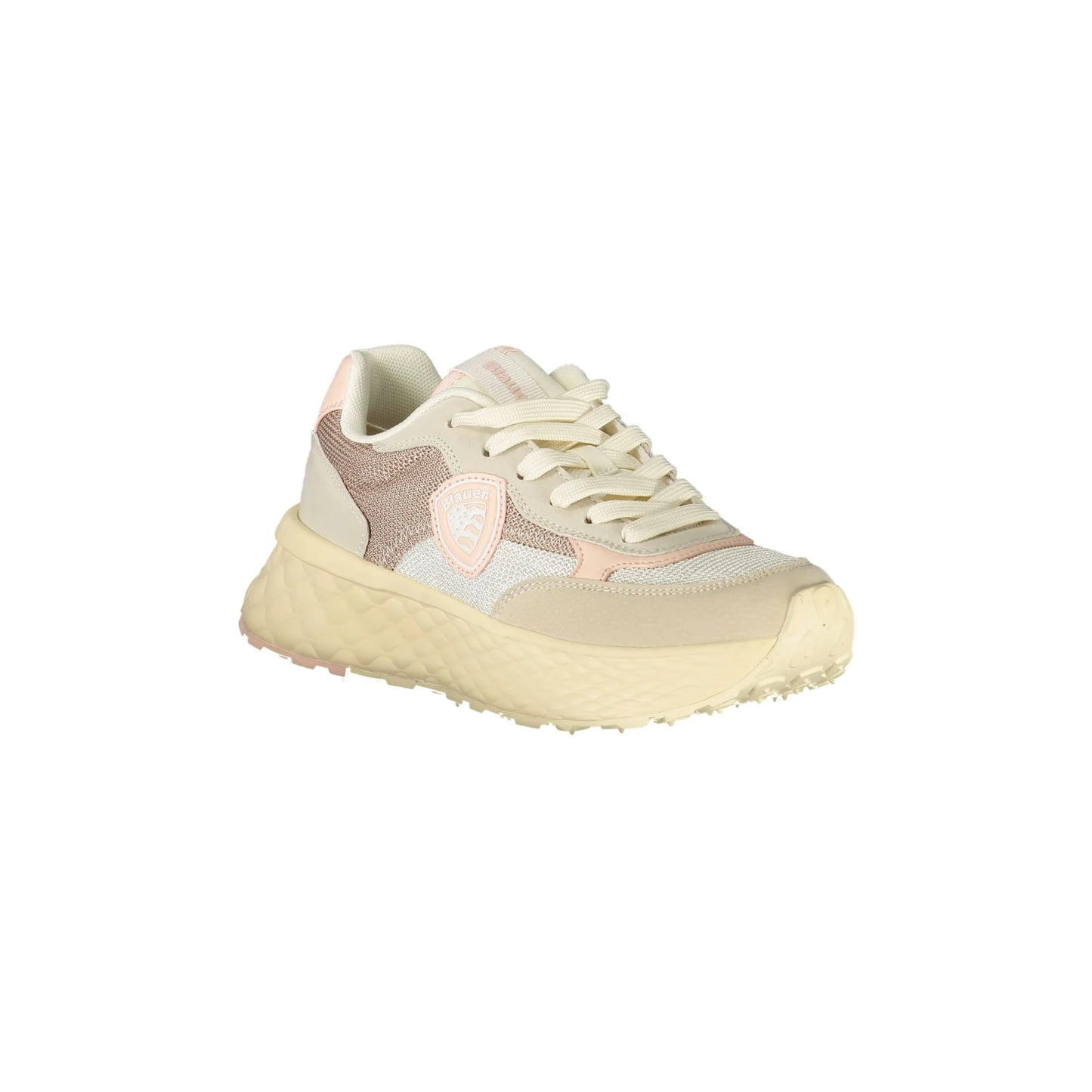 Blauer Sneakers donna beige