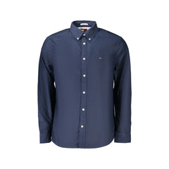 Tommy Hilfiger Camicia Uomo Blu Ricamo