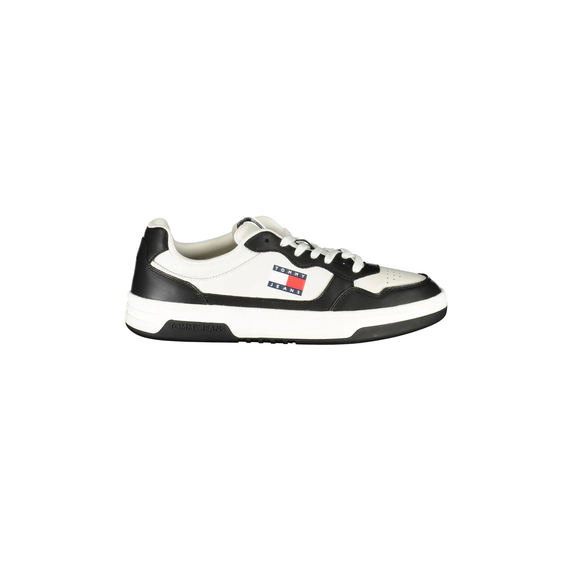 TOMMY HILFIGER Scarpe Sneakers Uomo Nere con Dettagli Bianchi Nero - foto prodotto