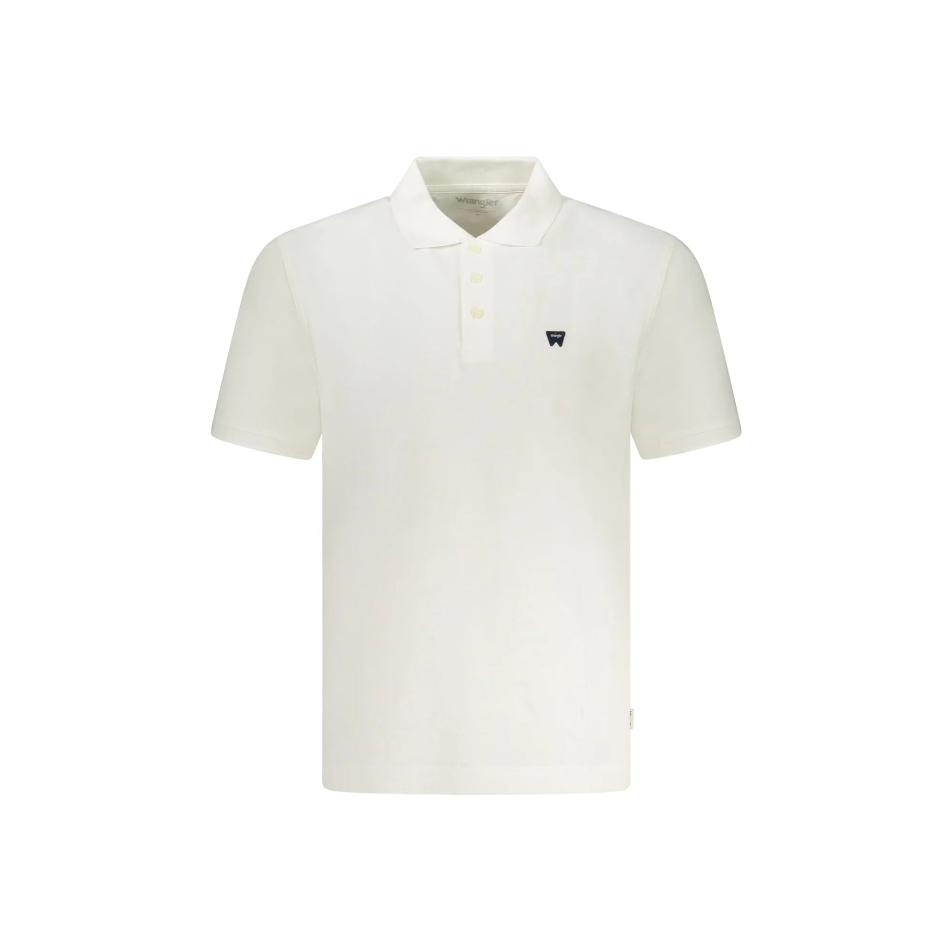 Wrangler Polo Maniche Corte Uomo Bianca Logo Bianco - foto prodotto