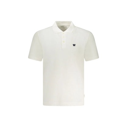 Wrangler Polo Maniche Corte Uomo Bianca Logo Bianco - foto prodotto