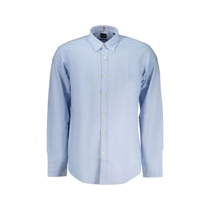 BOSS CAMICIA MANICHE LUNGHE UOMO AZZURRO