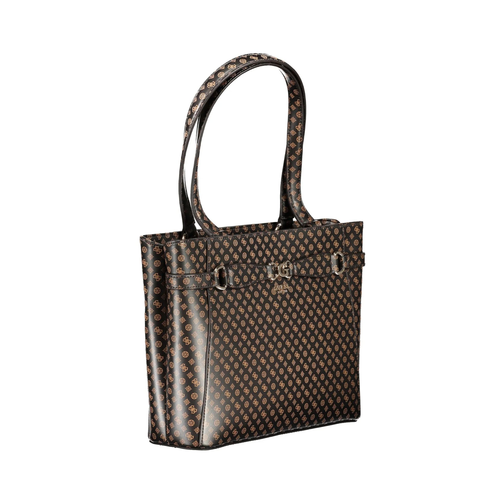 GUESS JEANS Borsa Donna a Spalla Marrone Arlena Logo con Scomparti Borse - vista 3